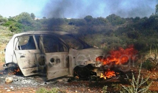 Κρήτη: Έκαψε το αυτοκίνητό του για να μην το πάρει η πρώην! (εικόνες)