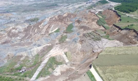 Αμύνταιο: Η κατολίσθηση στο ορυχείο εξαφανίζει το χωριό Ανάργυροι – Άλλαξε ο χάρτης της περιοχής!