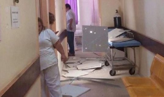 Κατέρρευσε ψευδοροφή στην Παθολογική του νοσοκομείου Χίου