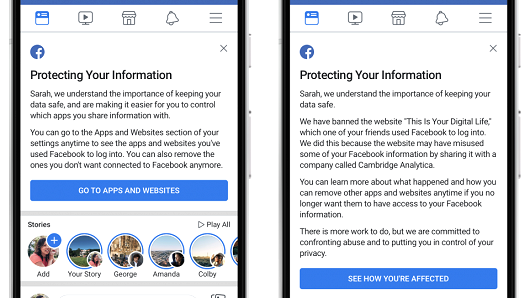 Προσοχή στα κινητά σας από σήμερα: Το Facebook ενημερώνει όσους υπήρξαν θύματα της διαρροής δεδομένων στην Cambridge Analytica