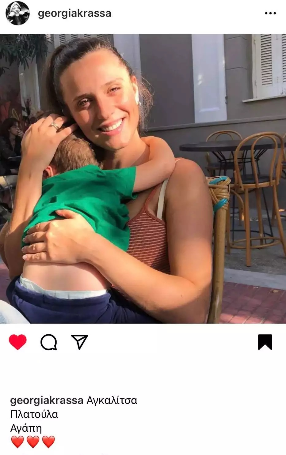 Ορφέας Αυγουστίδης: Το τρυφερό στιγμιότυπο της γυναίκας του με τον γιο τους που έλιωσε το instagram! (εικόνα)