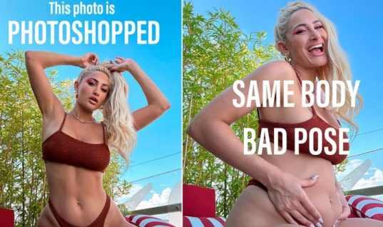 H Ιωάννα Τούνη δείχνει πώς είναι πραγματικά το κορμί της με μαγιό πριν και μετά το photoshop (εικόνες)